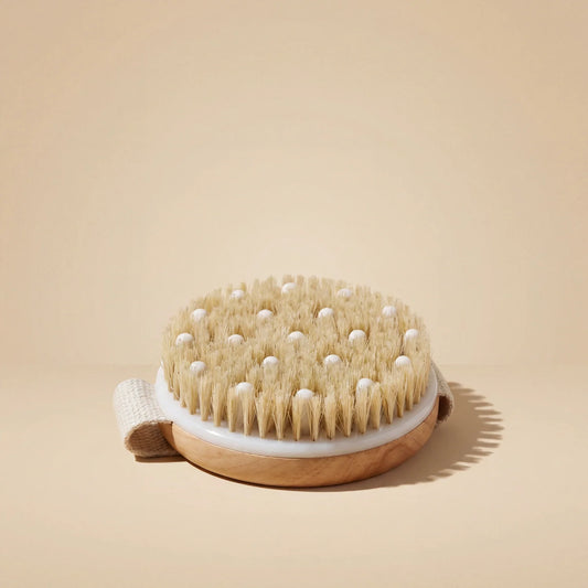 Dry Brush With Cellulite Massager